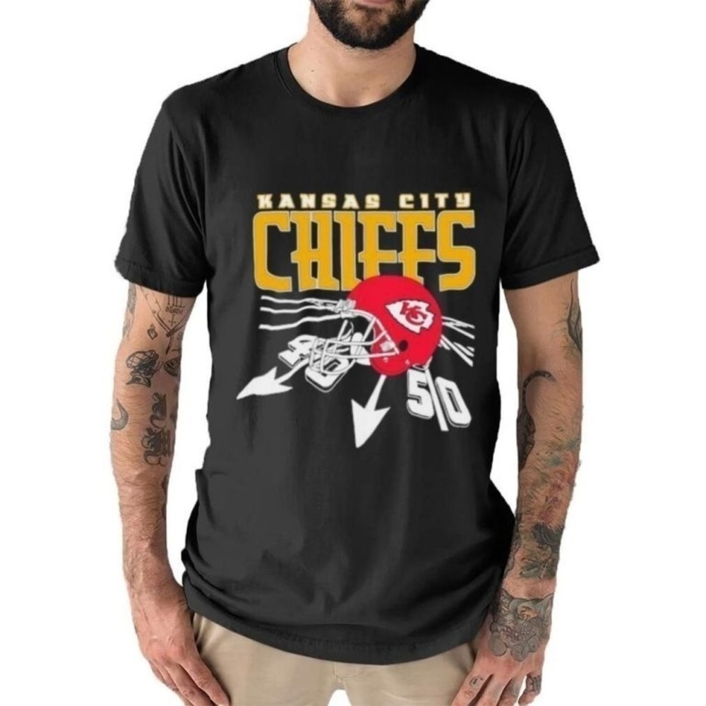 Kansas City Chiefs Speed Helmet Football Fan Unisex T-Shirt